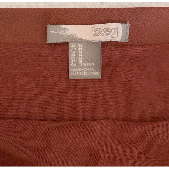 Forever 21 | maroon/orange Skirt - Picture 2 of 3